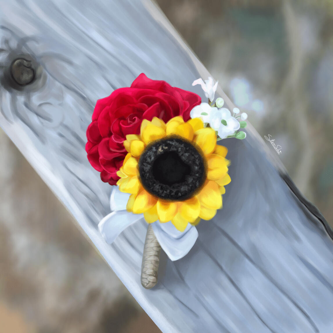Sunflower &amp; Rose