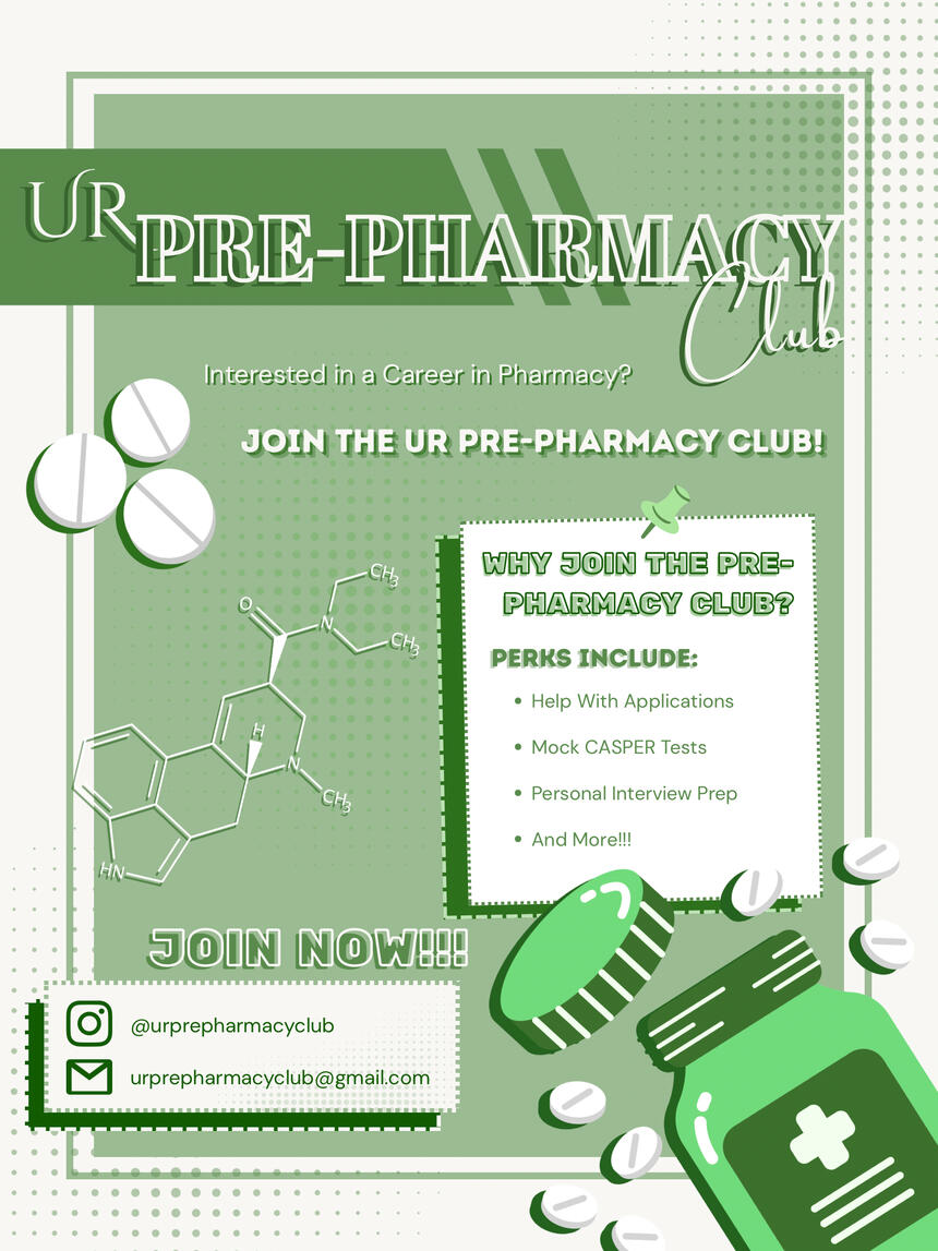 UR Pre-Pharmacy Club Poster